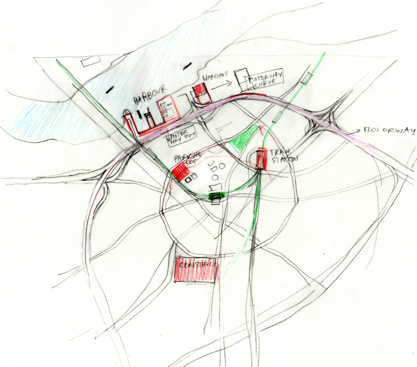 preleminary story posititioning sketches